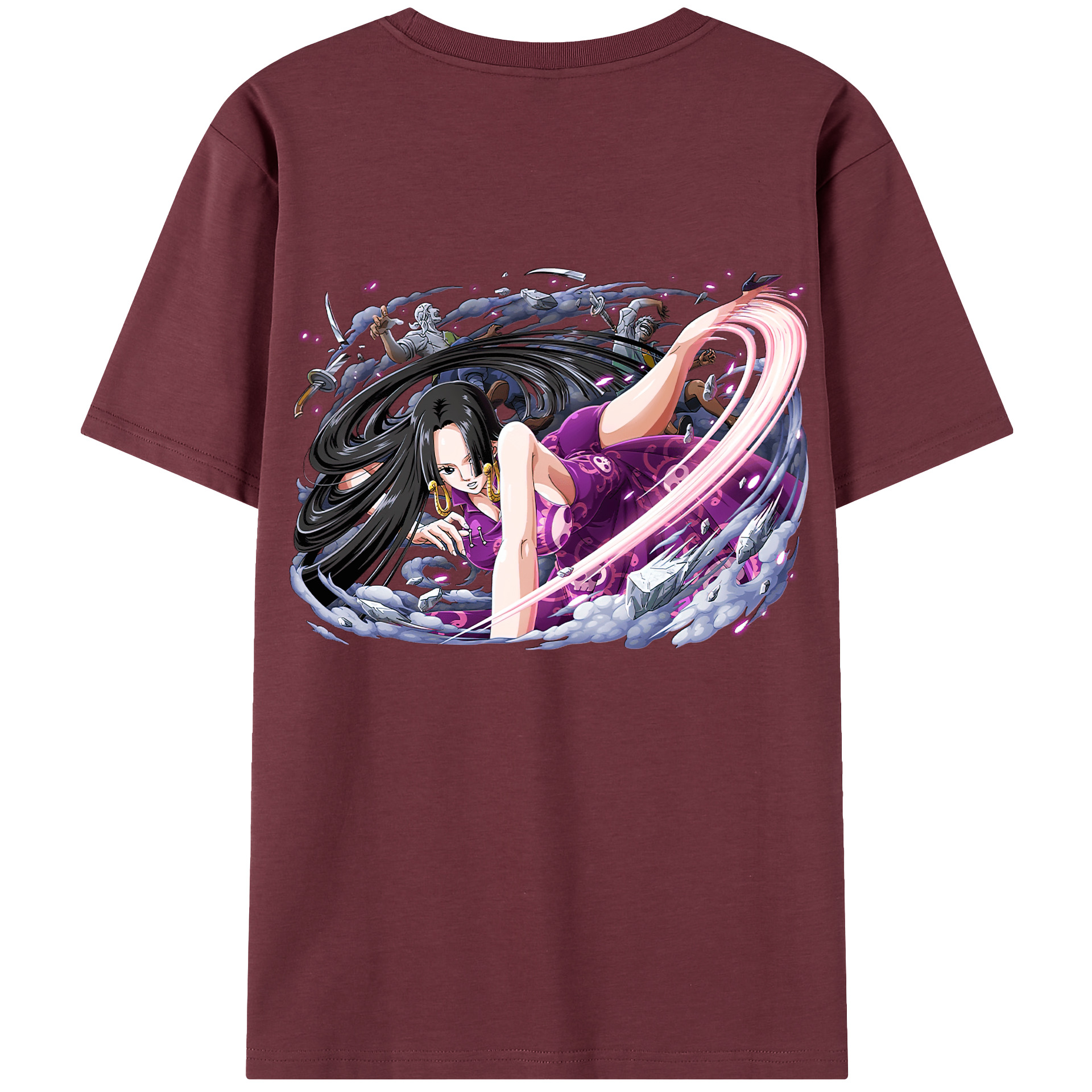 ワンピース ボア・ハンコック ONE PIECE Boa·Hancock 綿100％半袖Tシャツ（背面プリント）